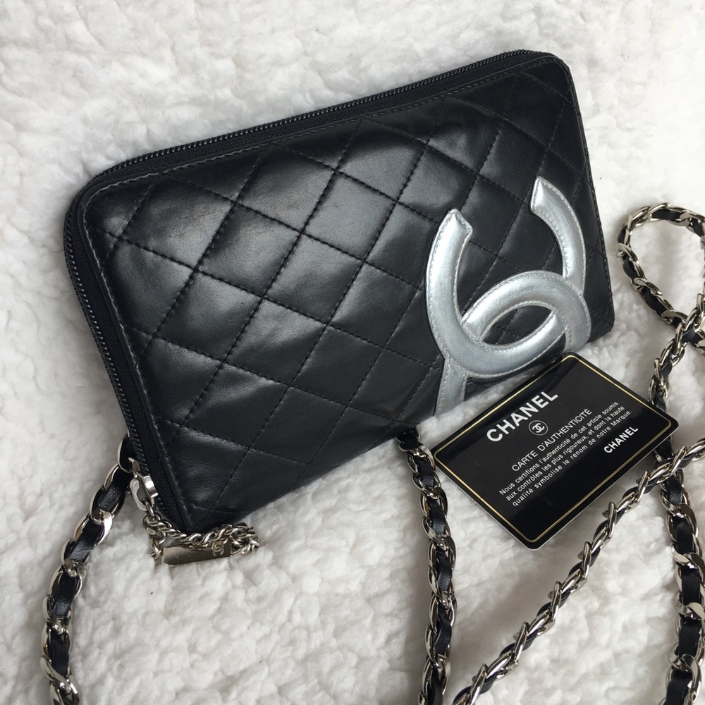 CHANEL cambon organizer wallet WOC